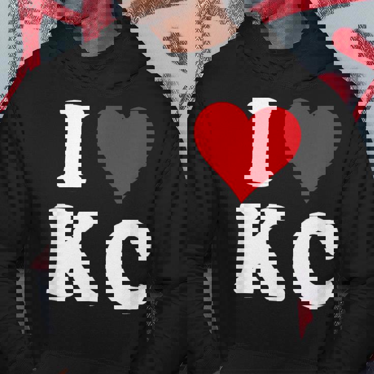 I Love Kc Initials I Heart KC First Last Name K C パーカー 面白い贈り物