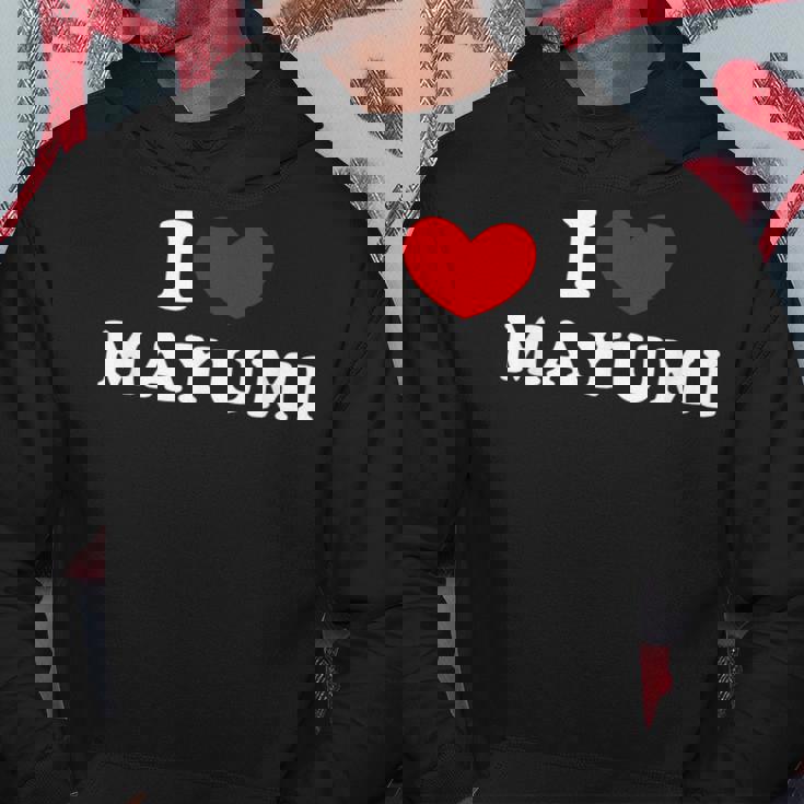 I Love Mayumi 私は愛する Mayumi パーカー 面白い贈り物