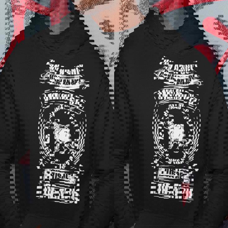 Love My Pug Dog パーカー 面白い贈り物