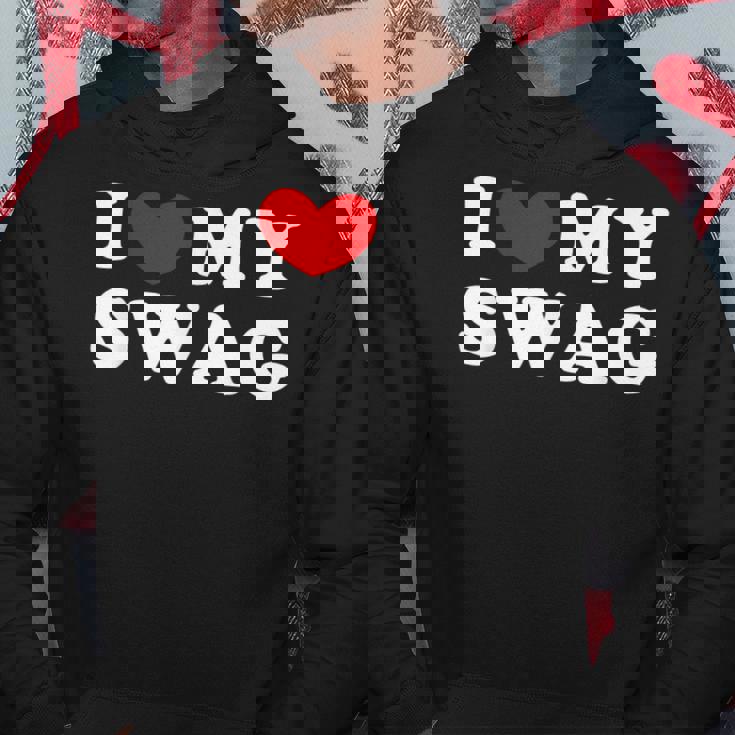 I Love Mywag アイ・ラブ・マイ・スワッグ、アイ・ハート・マイ・スワッグ パーカー 面白い贈り物