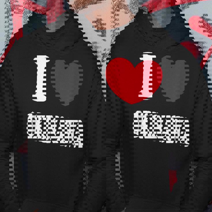 I Love Okinawa 沖縄大好き パーカー 面白い贈り物