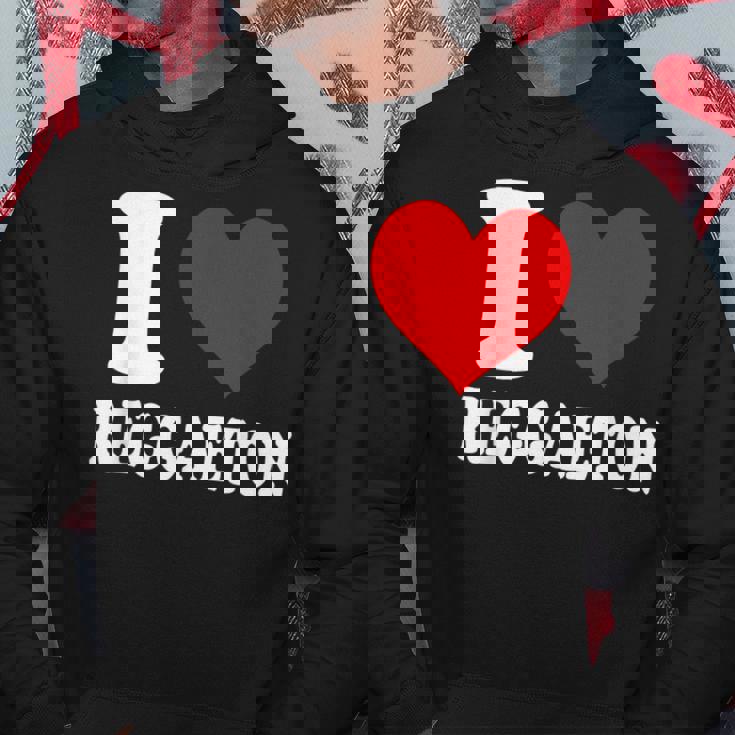 I Love Reggaeton Music パーカー 面白い贈り物