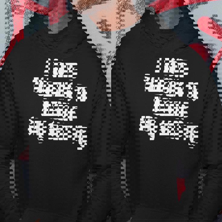 I Love Talking To Myselfhe Gets Me 面白い引用 パーカー 面白い贈り物