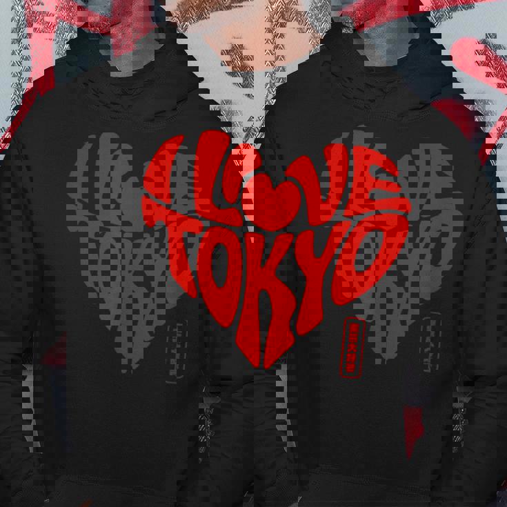 I Love Tokyo 日本の漢字文字 東京 日本 お土産 パーカー 面白い贈り物