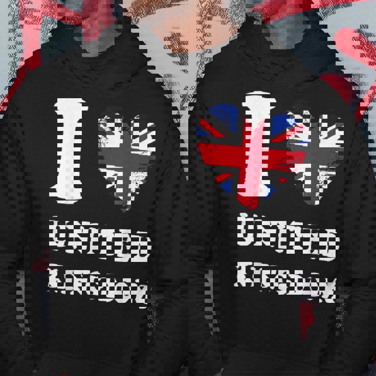 I Love United Kingdom ハートフラッグ イギリス Uk グレートブリテン パーカー 面白い贈り物