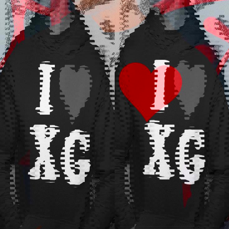 I Love Xg Initials I Heart XG First Last Name X G パーカー 面白い贈り物