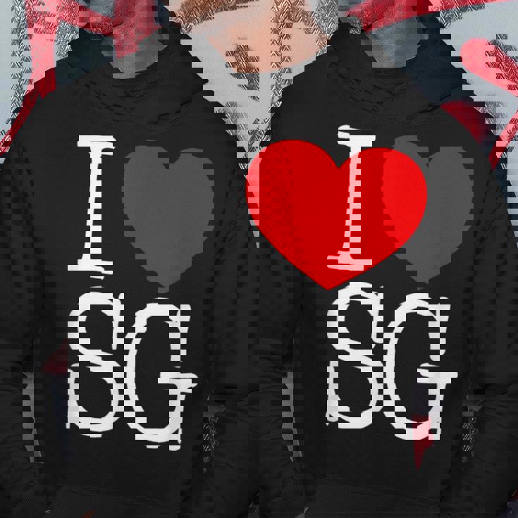 I Love ハートg パーカー 面白い贈り物