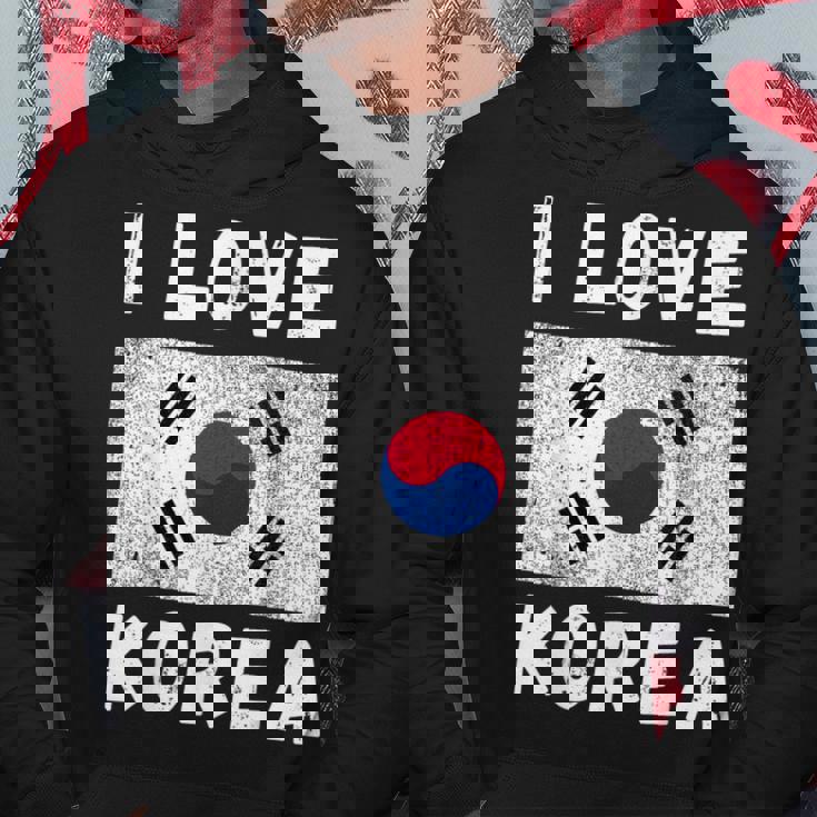 I Love 韓国 韓国 家族 旅行 お土産 パーカー 面白い贈り物