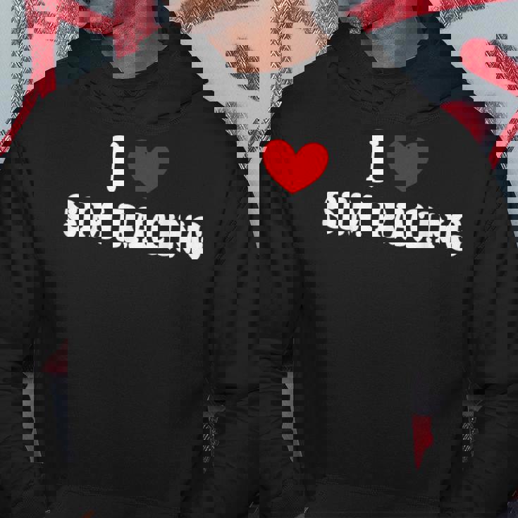 I Loveim Racing ゲームホイールレースシミュレーター シムレーサー パーカー 面白い贈り物