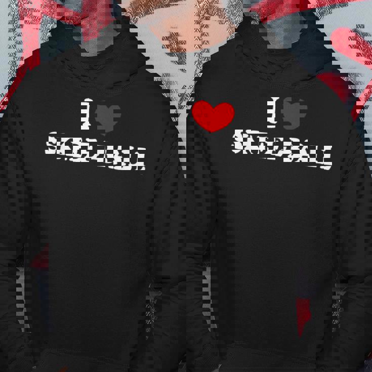 I Lovekee-Ball I Heart スキーボール パーカー 面白い贈り物