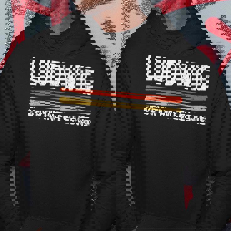 Ludwig Everything Else Is Noise クラシック音楽ドラムスティック パーカー 面白い贈り物