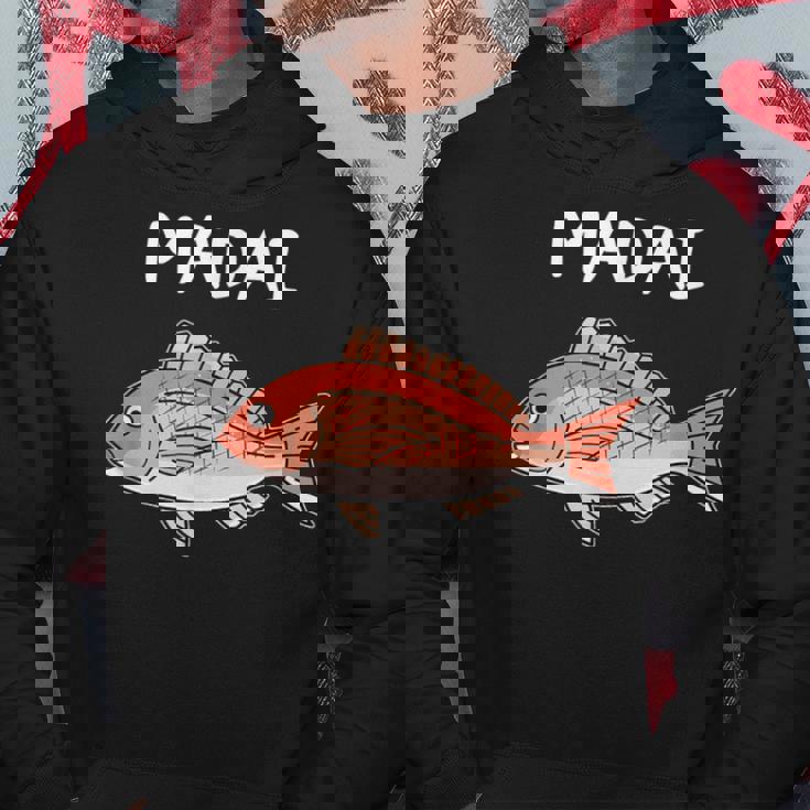 Madai 真鯛 マダイ 魚好き 願掛け 釣り好き 海釣り 趣味 おもしろ 寿司ネタ 趣味釣り 船釣り 釣り パーカー 面白い贈り物