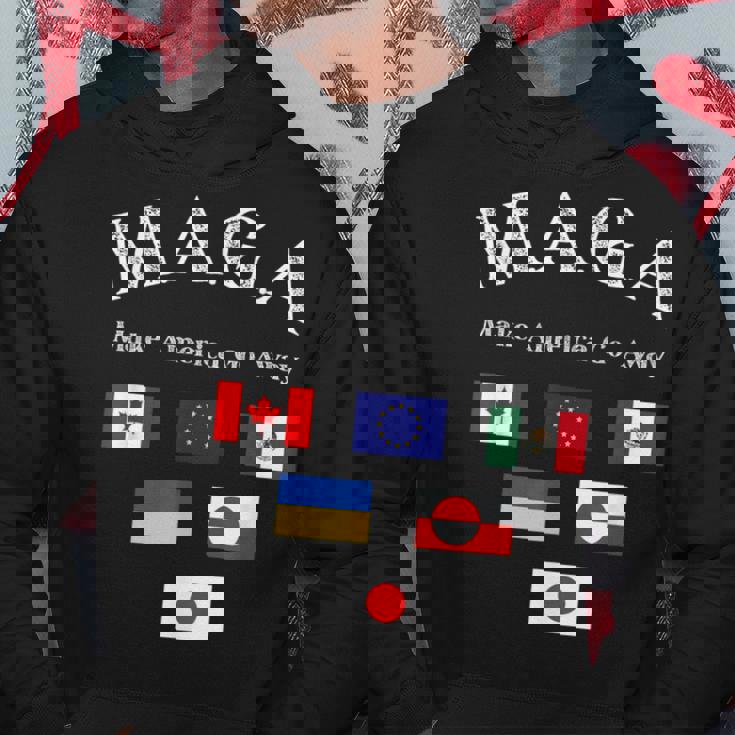 MAGA Make America Go Away パーカー 面白い贈り物