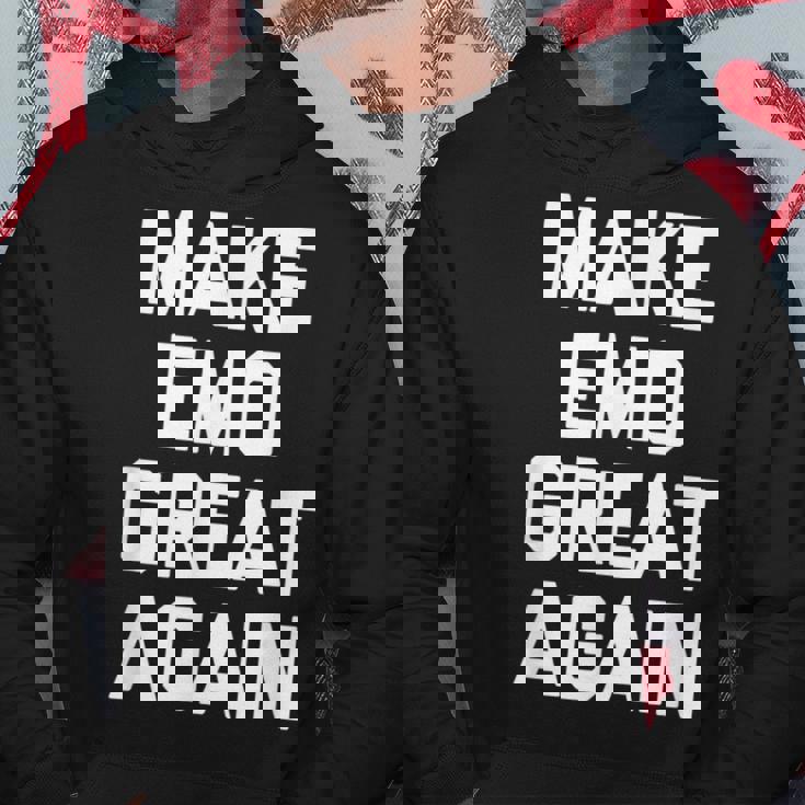 Make Emo Great Again インディーズミュージックエモ パーカー 面白い贈り物