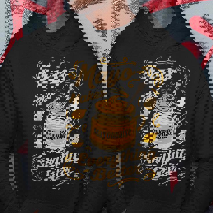 Mayo Makes Everything Better マヨネーズ パーカー 面白い贈り物