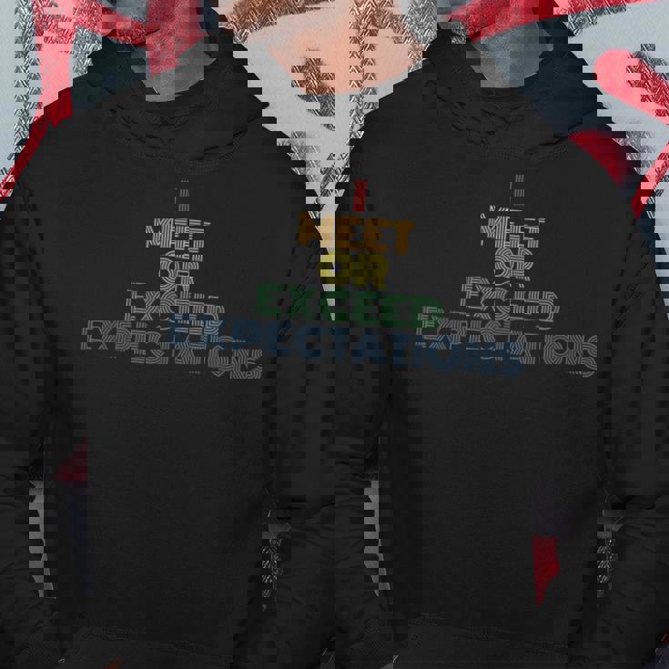 I Meet Or Exceed Expectations レトロ 70年代 ヴィンテージ パーカー 面白い贈り物