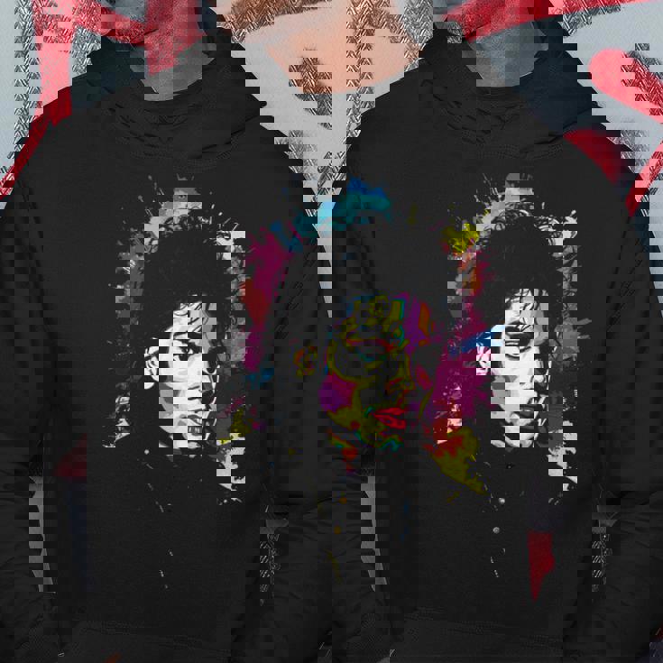 Mj Bad World 白黒スプラッター パーカー 面白い贈り物