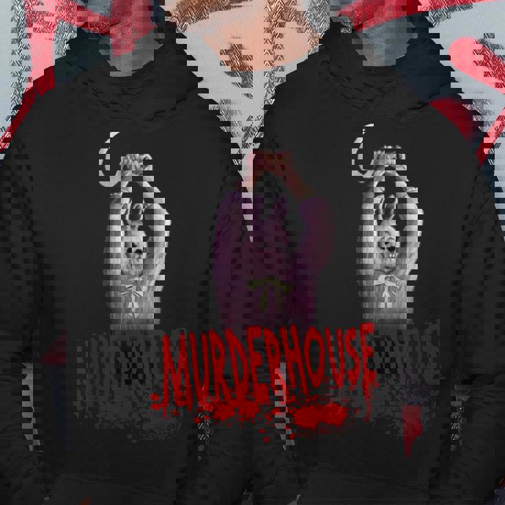 Murder House イースターバニー サバイバル ホラー ゲーム マニアック パーカー 面白い贈り物