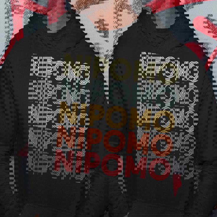 Nipomo California Nipomo Ca Retrointage Text パーカー 面白い贈り物