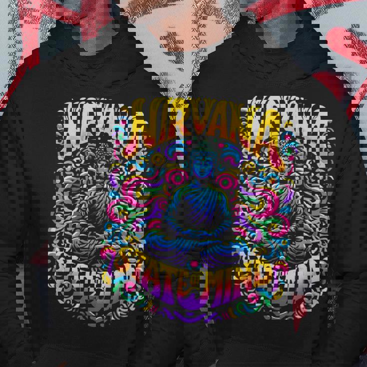 Nirvanatate Of Mind 瞑想 面白いグラフィックtシャツ パーカー 面白い贈り物