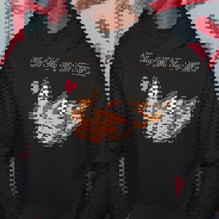 No Cat No Life サビ猫ver 猫好き かわいい パーカー 面白い贈り物