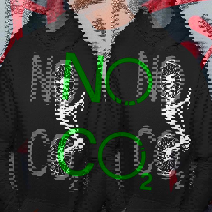 No Co2 サイクリング 気候変動対策 グリーンエネルギー Mtb パーカー 面白い贈り物