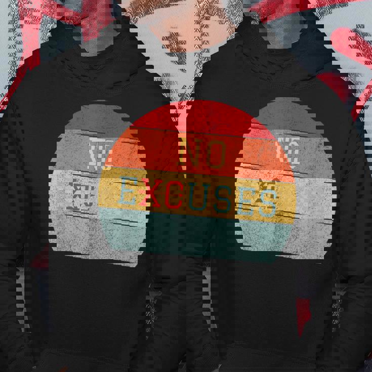 No Excuses クロスカントリー 陸上競技 ランニング パーカー 面白い贈り物