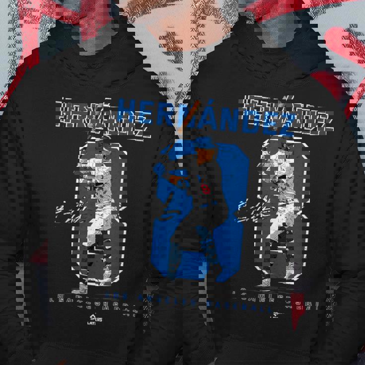 Number And Portrait Kike Hernandez Los Angeles Mlbpa パーカー 面白い贈り物