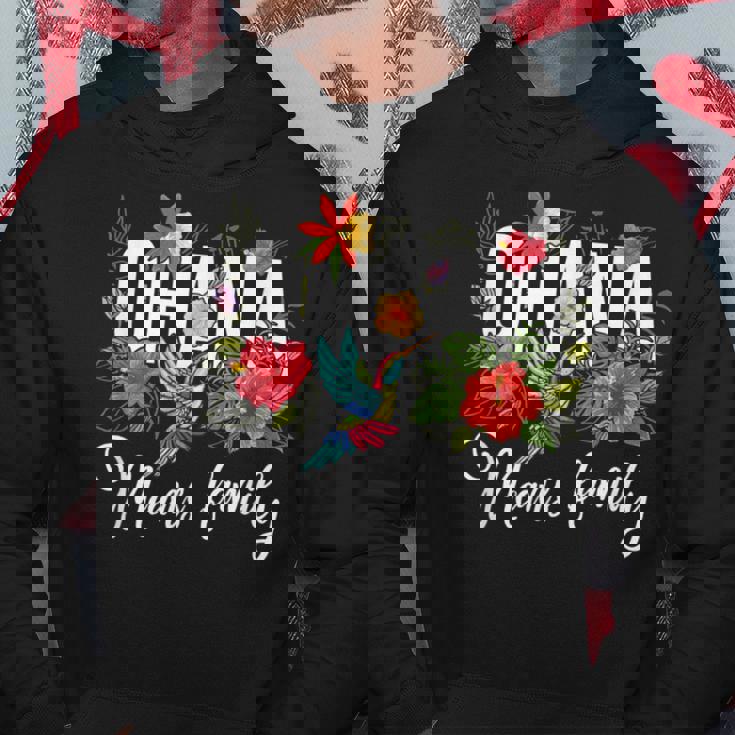 Ohana Means Family ハワイ ハイビスカス 花 70年代 レトロ ハワイアン パーカー 面白い贈り物