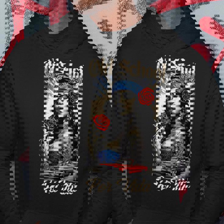 Oldchool Porida ローライダー チカーノ チョロアート Usa パーカー 面白い贈り物