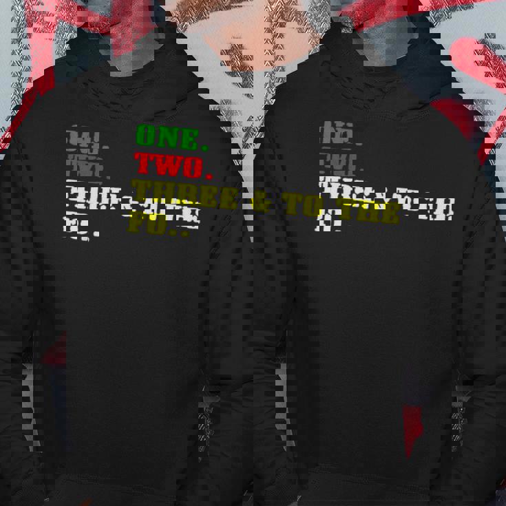 One Two Three And To The Fo オールドスクール ラッパー ヒップホップ パーカー 面白い贈り物