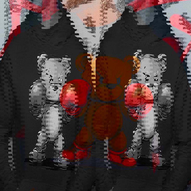 Oso De Peluche Juguetón Con Guantes De Boxeo Para Un Desafío Divertido Sudadera Regalos divertidos