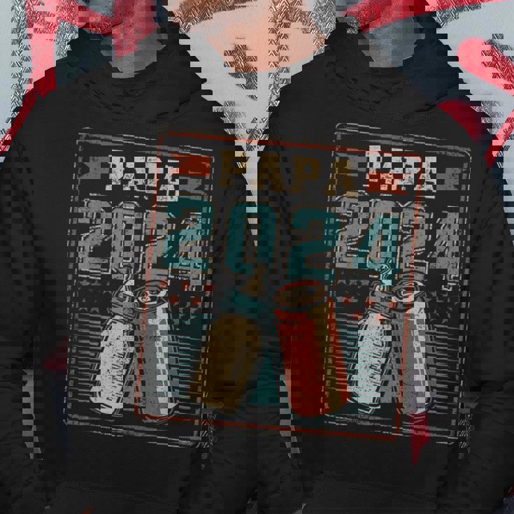 Papa 2024 初めてのパパ 父の日 新しい父親の父性 パーカー 面白い贈り物