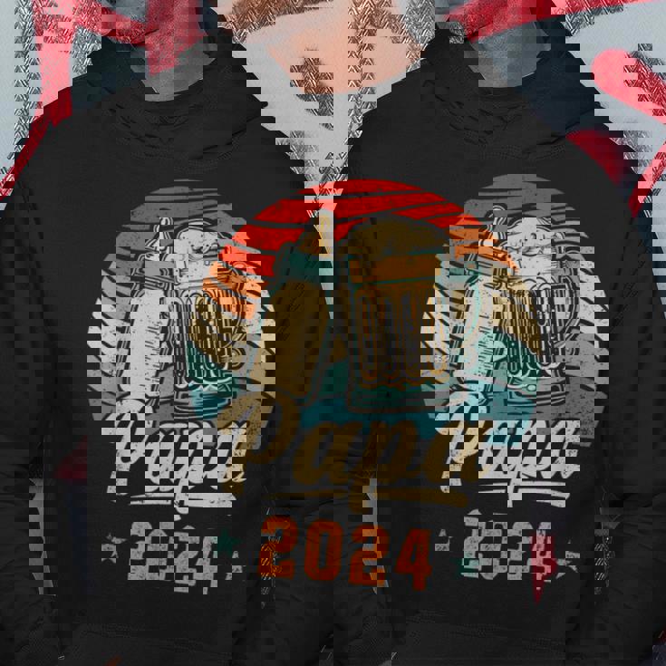 Papa 2024 年のパパ 初めての父の日 若いパパ 新しいパパ パーカー 面白い贈り物