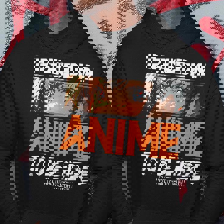 I Paused My Anime Manga Cute Weeb Kawaii Otaku アニメ グッズ パーカー 面白い贈り物