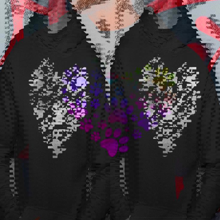 Paw Heart 足跡 犬のハート 犬のアクセサリー ギフト パーカー 面白い贈り物