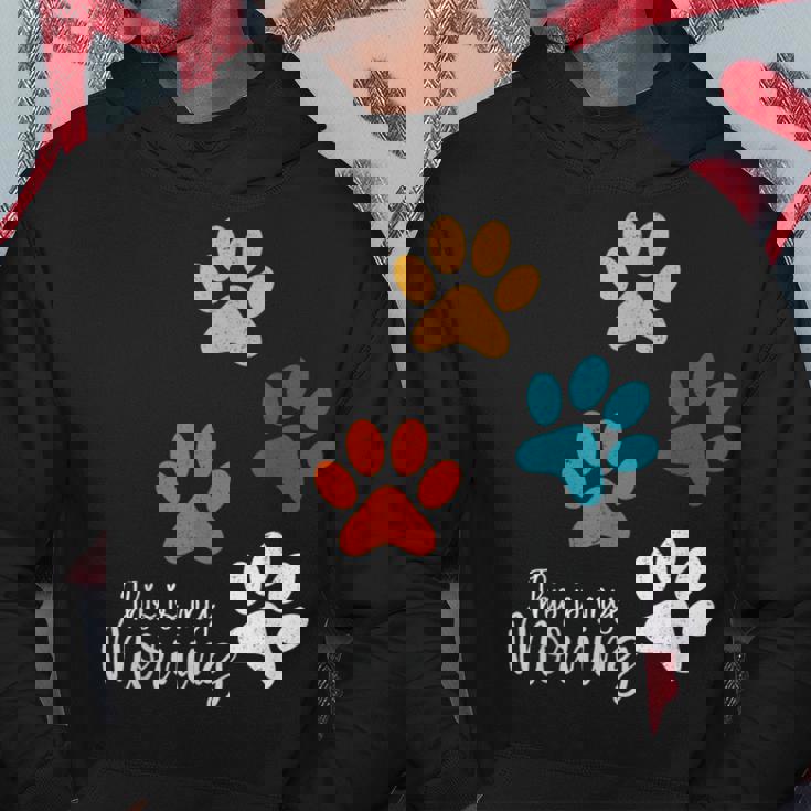 Pet Lover 肉球 犬 子犬 猫 プリント 肉球 ペット好き パーカー 面白い贈り物