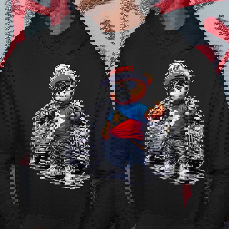 Philippines フィリピン ジプニー テディベア フィリピンの国旗 パーカー 面白い贈り物