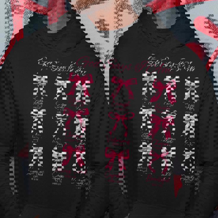 Pink Godays I Am Bibleerse コケットリボン パーカー 面白い贈り物