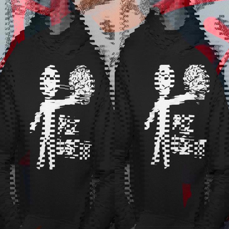 Plz Use Itarcatic Use Your Brain Cynicalays パーカー 面白い贈り物