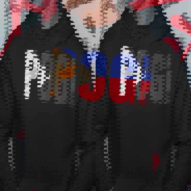 Pogi フィリピンのスラングとフィリピン国旗。 パーカー 面白い贈り物