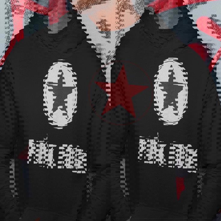 Punk Rock パンクロックスターのプレゼントでパンクロックミュージシャンのデザイン パーカー 面白い贈り物