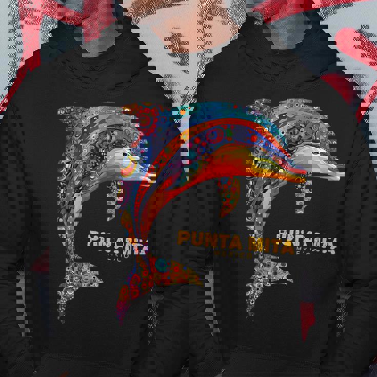 Punta Mita メキシコ バケーション ヴィンテージ トライバル イルカ パーカー 面白い贈り物