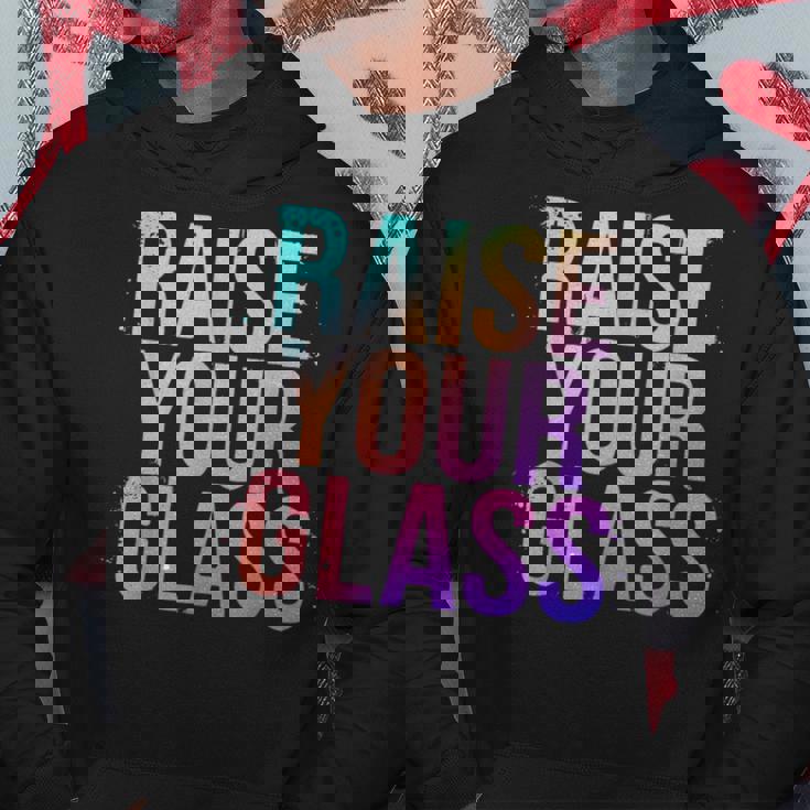 Raise Your Glass Pink Cheers Party パーカー 面白い贈り物