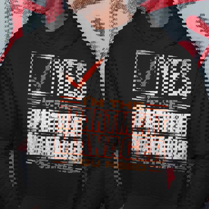 Retro Profession I'm The Apartment Manager パーカー 面白い贈り物