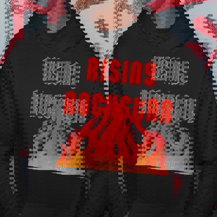 Rising Rockstar Fire Rocker Music Fun ロジックロックスター フェスティバル パーカー 面白い贈り物