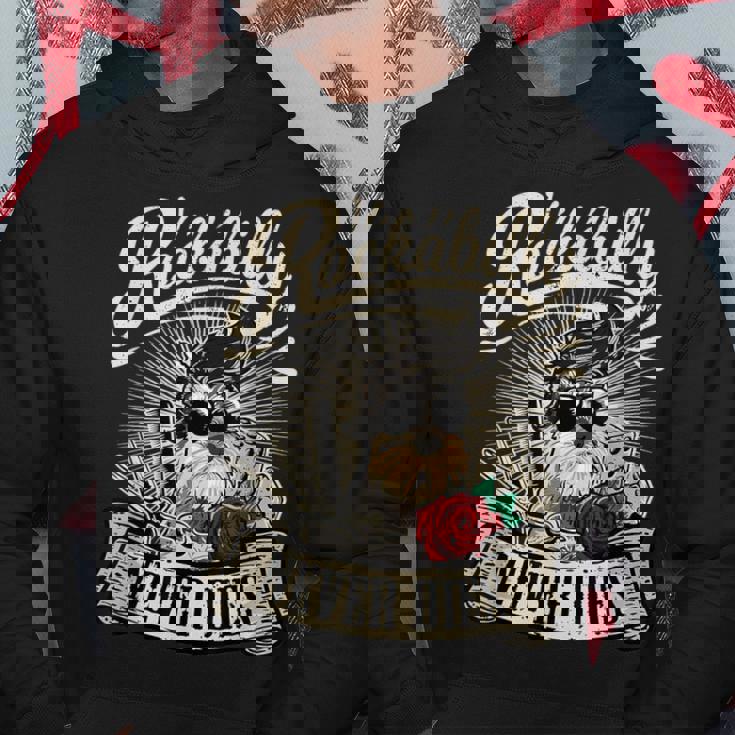 Rock N Roll Never Dies 愛犬家シュナウザー パーカー 面白い贈り物