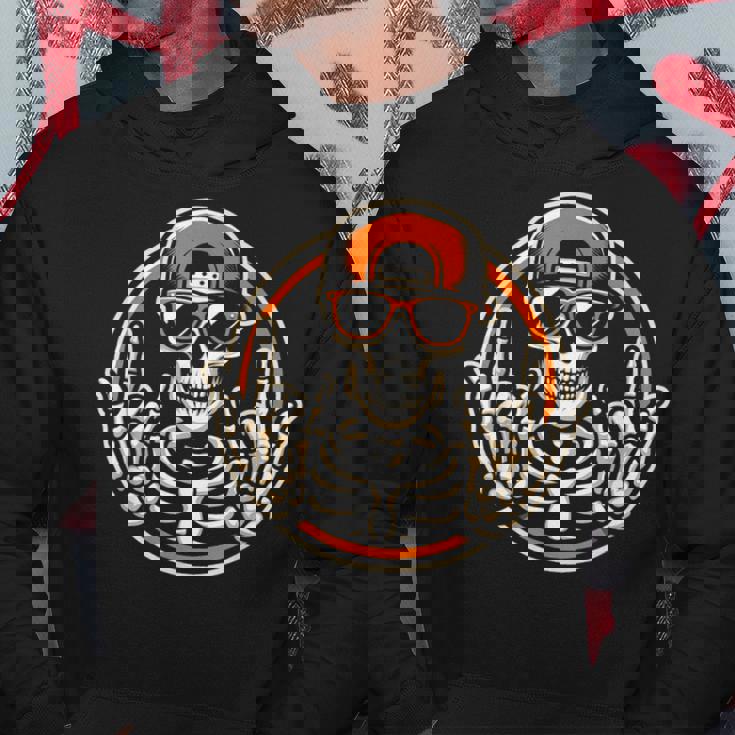 Rocker スケルトンキャップ スケーター 面白い ハロウィン パンクロック 男性 男の子 パーカー 面白い贈り物