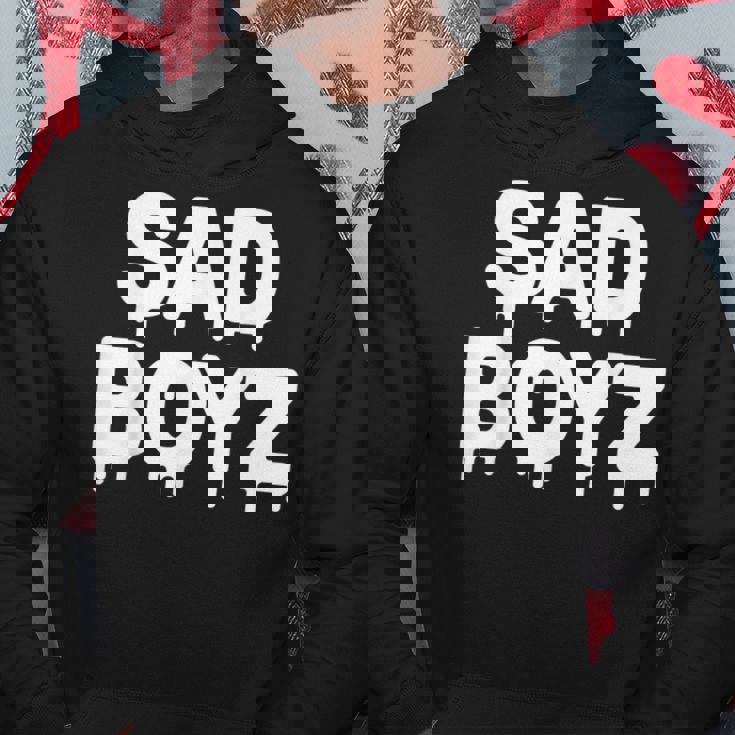 Sad Boyz Drip おもしろグラフィックノベルティ トレンディギフト パーカー 面白い贈り物