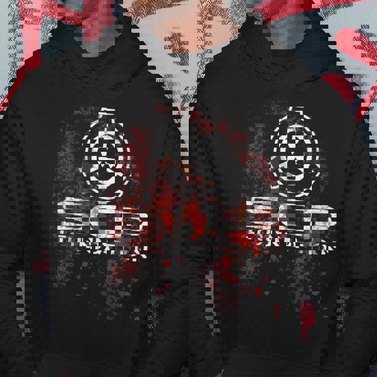 Scp、財団、血で パーカー 面白い贈り物